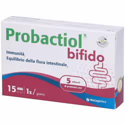 Probactiol Bifido è un integratore alimentare formulato per sostenere l'equilibrio della flora intestinale. Confezione da 15  ...