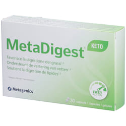 MetaDigest KETO per Digestione dei Grassi 30 Compresse