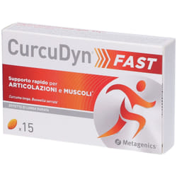 CurcuDyn Fast Integratore per Articolazioni con Curcuma e Boswellia 15 Capsule