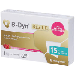 Metagenics B-Dyn Integratore di Vitamina B12 Gusto Lampone 28 Compresse
