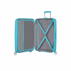 American Tourister Sounbox Spinner Expandable Valigia Guscio rigido Blu 71,5 L Polipropilene (PP) - Vista aggiuntiva 7