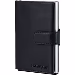 Samsonite Alu Fit, Custodia per scheda, Nero, Alluminio, Pelle, Monocromatico, Tasca, 8 schede
