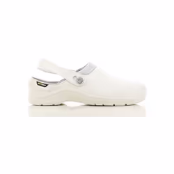 Chaussure en cuir , couleur blanche,doublure en Mesh, antistatique, antidérapante, antichoc, SB, embout acier, Semelle PU/PU. ...