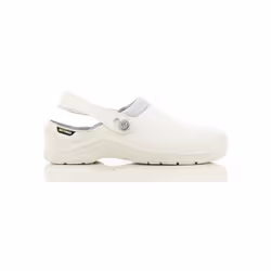 Chaussure en cuir , couleur blanche,doublure en Mesh, antistatique, antidérapante, antichoc, SB, embout acier, Semelle PU/PU. ...