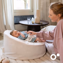 Doomoo DSG01 sedia per bambini Poltrona a pouf per bebè/bambini Seduta imbottita con cinghie elastiche Beige - Vista aggiuntiva 4