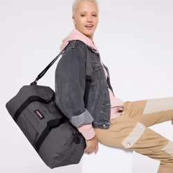 Eastpak Stand + Black Denim Nylon, Poliestere Grigio Unisex Borsa a tracolla - Vista aggiuntiva 7