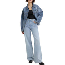 Levis - Levi's Ribcage Wide Leg, Pantaloni Donna, Far And Wide, 26W / 32L