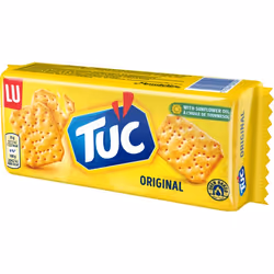 TUC 5410041001204, Cracker salati, Naturale, 100 g, 25 g, Rettangolo, 486 kcal