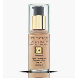 Max Factor Facefinity All Day Flawless 3 In 1 Bottiglia Liquido 65 Rose Beige