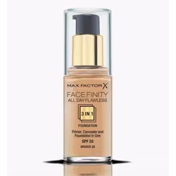 Max Factor Facefinity All Day Flawless 3 In 1, Bottiglia, Liquido, Levigante, Beige, Bronze, Donna