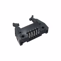 Velleman CC035, Base con pin, Nero, Ad angolo, Maschio, Oro, 2,54 mm
