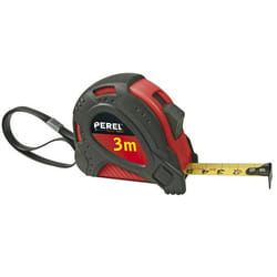 Perel HRUT3PRO riga pieghevole Nylon, Gomma 3 m