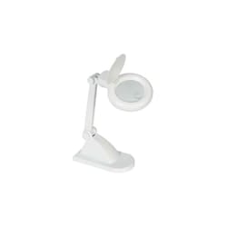 Velleman - lampada da tavolo con lente d'ingrandimento 3+12 diottrie - 12W - bianco