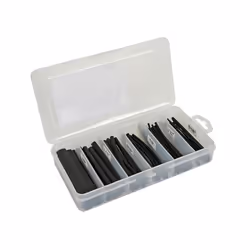 Velleman K/STB2G, Tubo termorestringente, Nero, 10 cm, 85 pz, Scatola, -55 - 120 °C