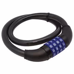 Perel SLKB04N, Antifurto, Nero, Blu, Acciaio, Plastica, Combinazione a 4 cifre, 650 mm
