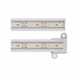 The special clips allow you to mount these rigid LED strips in a silicone-filled aluminium profile in no time to make the wat ...