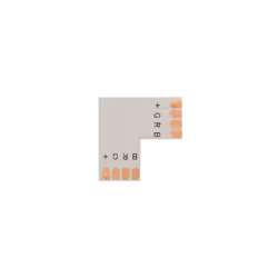 Velleman LCON21, Connettore a L, Oro, Bianco, 1 g, 20 mm, 20 mm, 1 mm