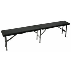 PANCA PIEGHEVOLE - MOTIVO RATTAN - 180 x 25 x 43 cm