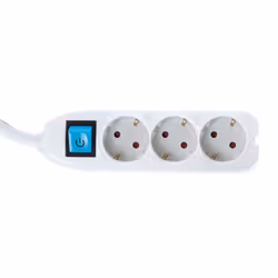 Perel EB3WSWOG prolunghe e multiple 1,5 m 3 presa(e) AC Interno Bianco