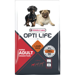 Versele-Laga Opti Life Adult Digestion Mini 7,5 kg Adulto Agnello, Riso