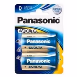 Panasonic Evolta D, Batteria monouso, Alcalino, 1,5 V, 2 pz, Blu, D