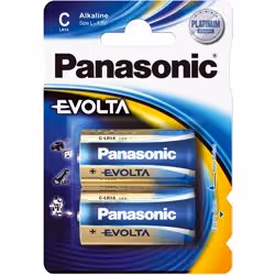 Panasonic Evolta C, Batteria monouso, Alcalino, 1,5 V, 2 pz, Blu, C
