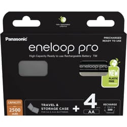 Panasonic - eneloop eneloop pro HR06 +Box Batteria ricaricabile Stilo (aa) NiMH 2500 mAh 1.2 v 4 pz.