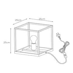 Lucide ARTHUR - Lampe De Table - Noir