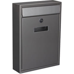 Perel - cassetta postale - ibiza - inox - 36 x 26 x 8 cm