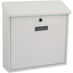 Cassetta postale - monaco - bianco - 36,8 x 36,5 x 10 cm