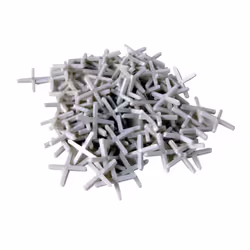 Toolland HE981001, 250 pz, Piastrella per pavimento, 2 mm, Bianco, Plastica