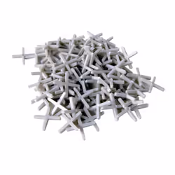Toolland HE981003, 250 pz, Piastrella per pavimento, 3 mm, Bianco, Plastica