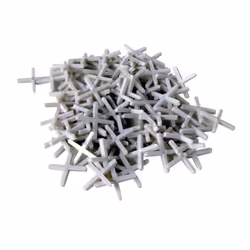 Toolland HE981004, 250 pz, Piastrella per pavimento, 4 mm, Bianco, Plastica