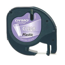DYMO 12mm LetraTAG Plastic tape nastro per etichettatrice