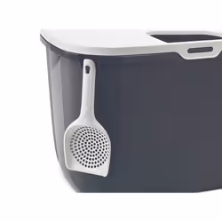 Savic Hop In Gatto Lettiera con ingresso dall'alto Grigio, Bianco - Vista aggiuntiva 5