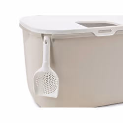 Savic Hop in Gatto Lettiera con ingresso dall'alto Beige, Bianco - Vista aggiuntiva 4