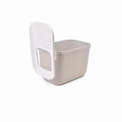 Savic Hop in Gatto Lettiera con ingresso dall'alto Beige, Bianco - Vista aggiuntiva 5