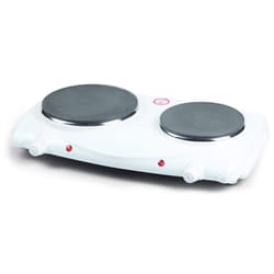 Domo DO310KP piano cottura Bianco Superficie piana Piastra sigillata 2 Fornello(i)