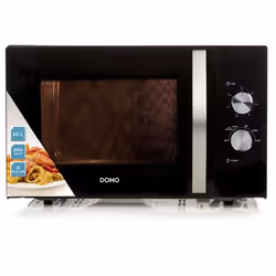 Domo DO2431, Superficie piana, Solo microonde, 30 L, 900 W, Manopola, Nero