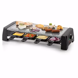 Domo DO9189G griglia per raclette 8 persona(e) 1200 W Nero, Grigio