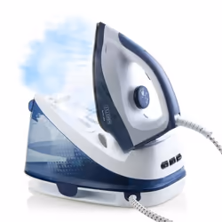 Domo DO7109S ferro da stiro a caldaia 2200 W 2 L Piastra in Ceramica Blu, Bianco