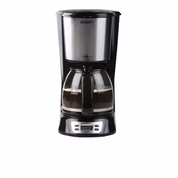 Domo DO708K, Macchina da caffè con filtro, 1,5 L, Caffè macinato, Nero, Acciaio inox