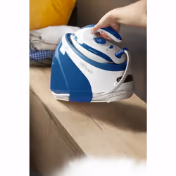 Domo DO1022S ferro da stiro a caldaia 3000 W 1,8 L Piastra in Ceramica Blu, Bianco - Vista aggiuntiva 5