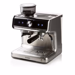 Domo DO720K, Macchina per espresso, 2 L, Chicchi di caffè, Macinatore integrato, 1550 W, Nero, Acciaio inox