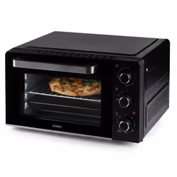 Domo DO1107GO, 28 L, Nero, Superficie piana, Manopola, Meccanico, 120 min