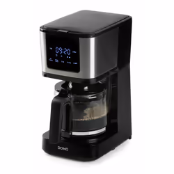 Domo My Favourite coffee, Macchina da caffè con filtro, 1,25 L, Caffè macinato, 900 W, Nero
