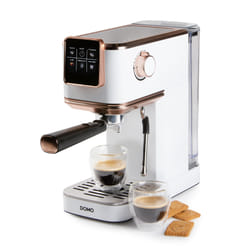 Domo DO746K Macchina da caffè 2 in 1 semiautomatica 1,1 L 20 bar Rose Gold, Bianco