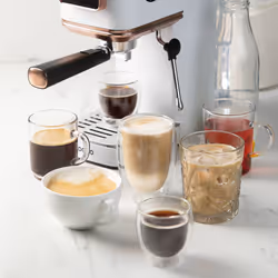 Domo DO746K Macchina da caffè 2 in 1 semiautomatica 1,1 L 20 bar Rose Gold, Bianco - Vista aggiuntiva 5