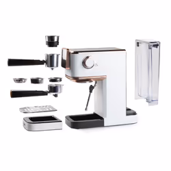 Domo DO746K Macchina da caffè 2 in 1 semiautomatica 1,1 L 20 bar Rose Gold, Bianco - Vista aggiuntiva 7
