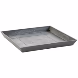 Permapack Ecopots Saucer Square, Sottovaso, Grigio, 180 mm, 180 mm, 25 mm, 270 g